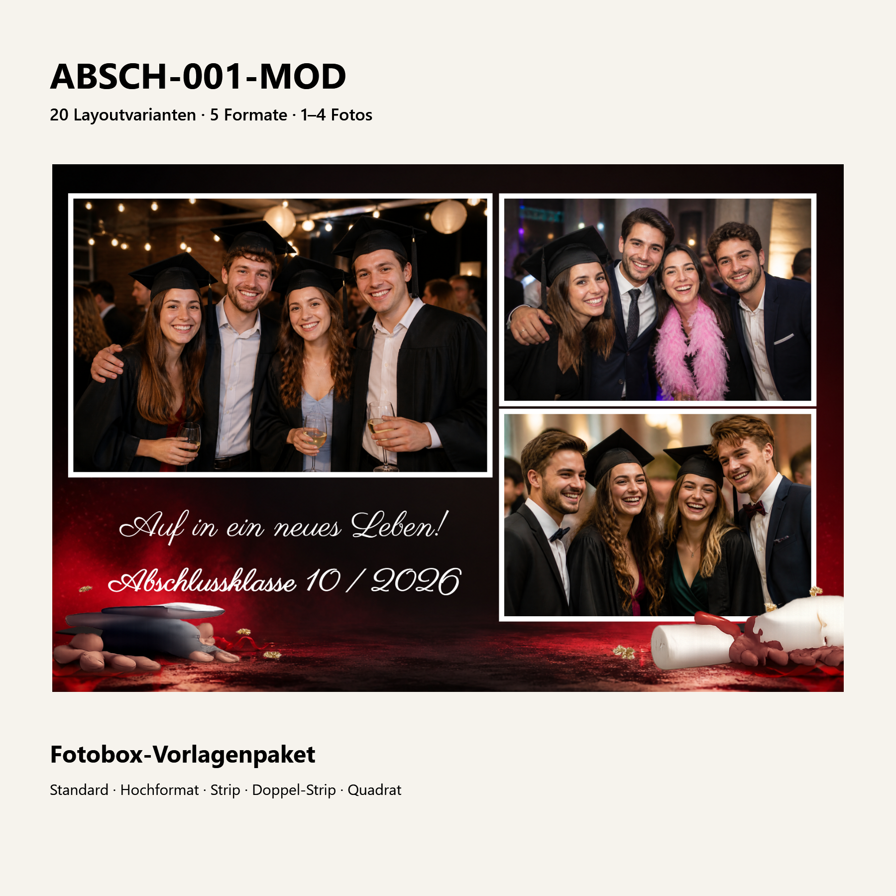 ABSCH-001-MOD Fotoboxvorlage – Vorschau