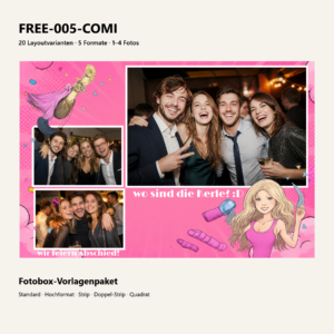 FREE-005-COMI Fotoboxvorlage – Vorschau