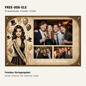 FREE-008-ELE Fotoboxvorlage – Vorschau