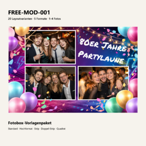FREE-MOD-001 Fotoboxvorlage – Vorschau