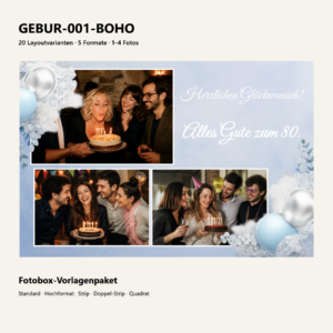 GEBUR-001-BOHO Fotoboxvorlage – Vorschau