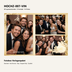 HOCHZ-007-VIN Fotoboxvorlage – Vorschau