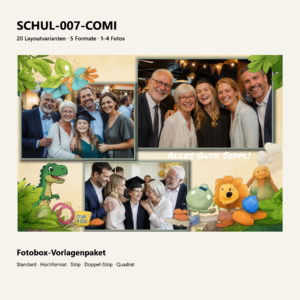 SCHUL-007-COMI Fotoboxvorlage – Vorschau