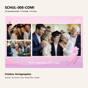 SCHUL-008-COMI Fotoboxvorlage – Vorschau