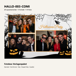 HALLO-003-COMI Fotoboxvorlage – Vorschau